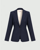 Blazer semiaderente in twill stretch Emmbriose Blu Navy 2625046131200 005 EMME MARELLA 