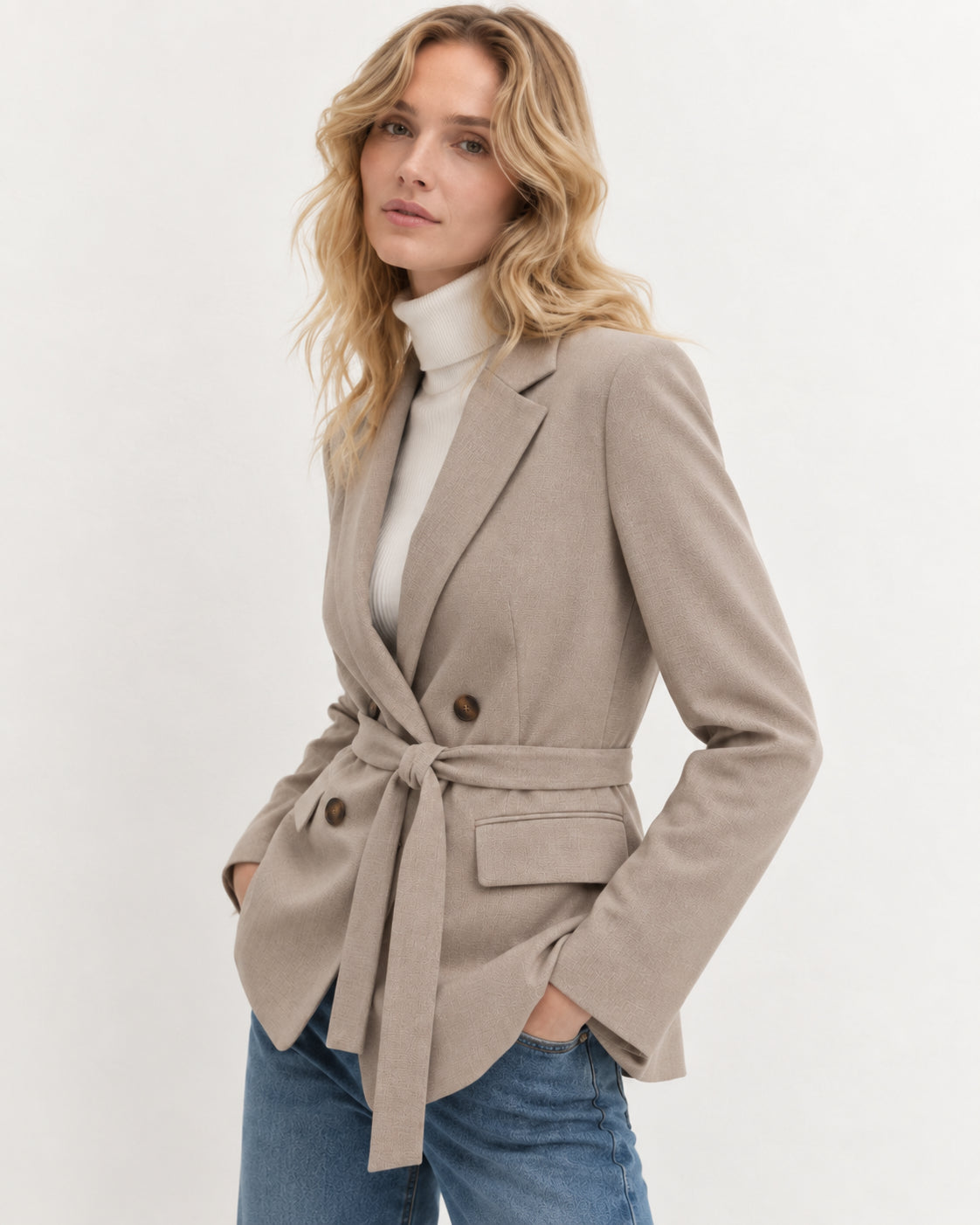 Emme Marella Giacca Donna Emmfata Ecru 2625046151200 004 EMME MARELLA 