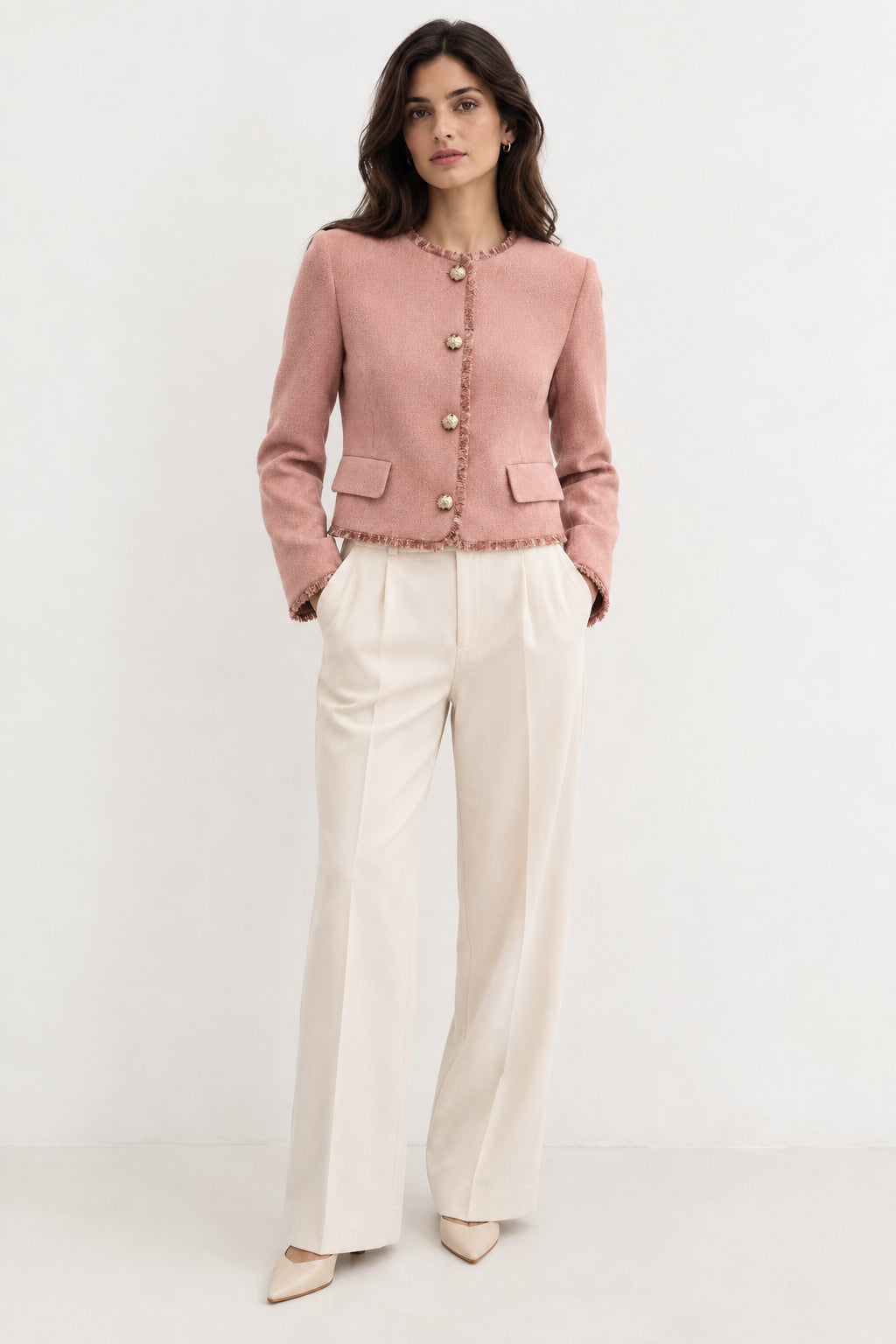 Emme Marella Giacca Donna Emmangolo Rosa Peonia 2625046181200 002 EMME MARELLA 