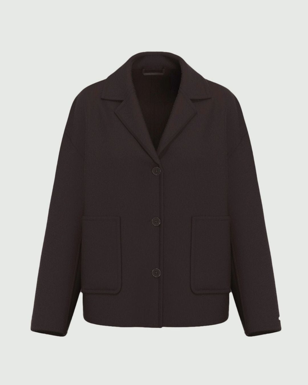 Giacca svasata in double Emmflipper Testa di moro 2625086011200 008 EMME MARELLA 