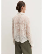 Camicia cropped in tulle ricamato Emmcosetta Bianco lana 2625116044200 001 EMME MARELLA 
