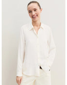 Camicia dritta in misto seta Emmvisone Bianco lana 2625116051200 001 EMME MARELLA 