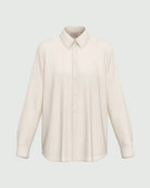 Camicia dritta in misto seta Emmvisone Bianco lana 2625116051200 001 EMME MARELLA 