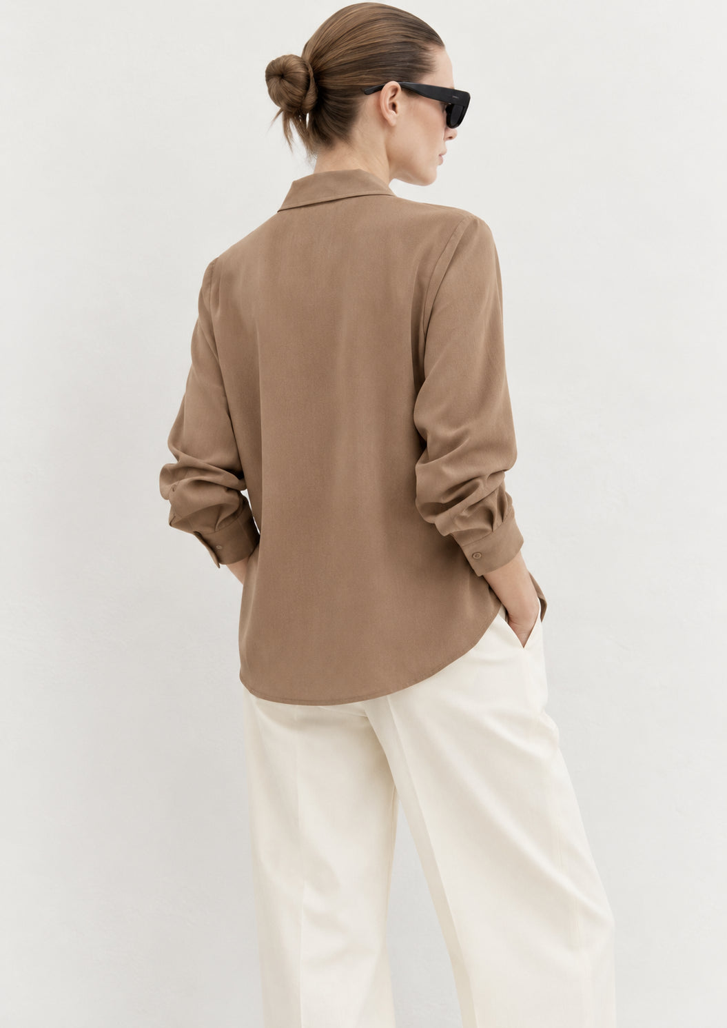 Emme Marella Camicia Donna Emmvisone Cammello 2625116051200 003 EMME MARELLA 