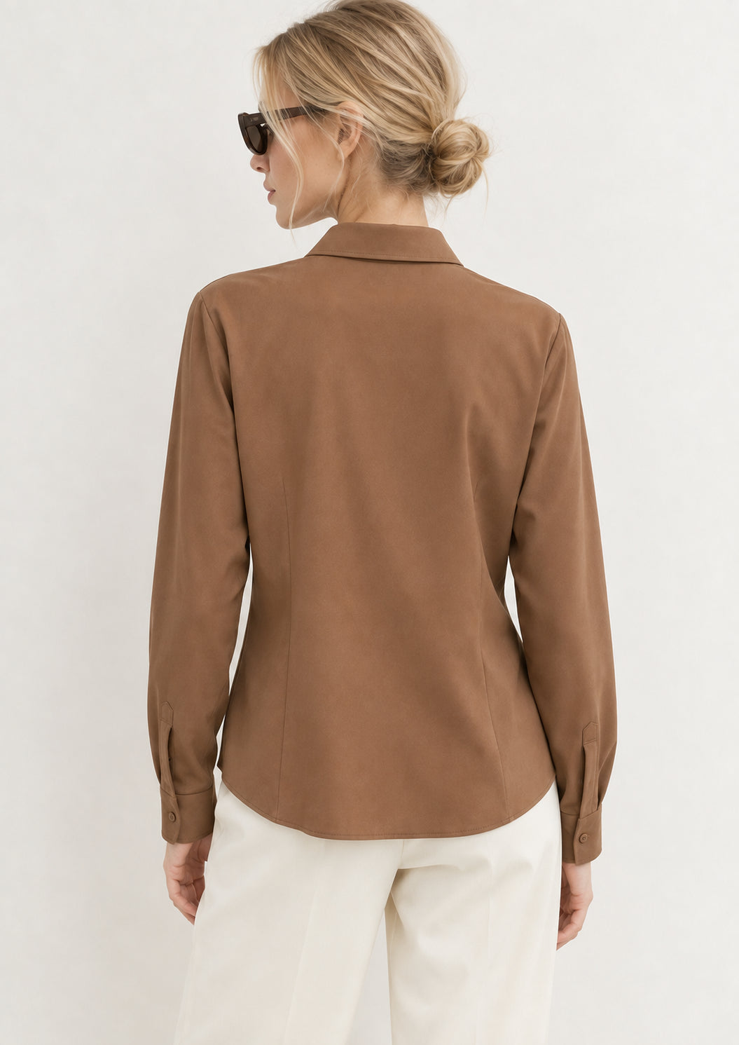 Emme Marella Camicia Donna Emmscalata Cognac 2625116071200 001 EMME MARELLA 