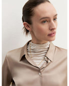 Camicia in raso stretch Emmedro Almond 2625116081200 004 EMME MARELLA 