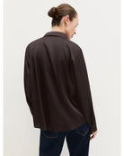 Camicia in raso stretch Emmedro Testa di moro 2625116081200 011 EMME MARELLA 