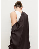 Camicia in raso stretch Emmedro Testa di moro 2625116081200 011 EMME MARELLA 