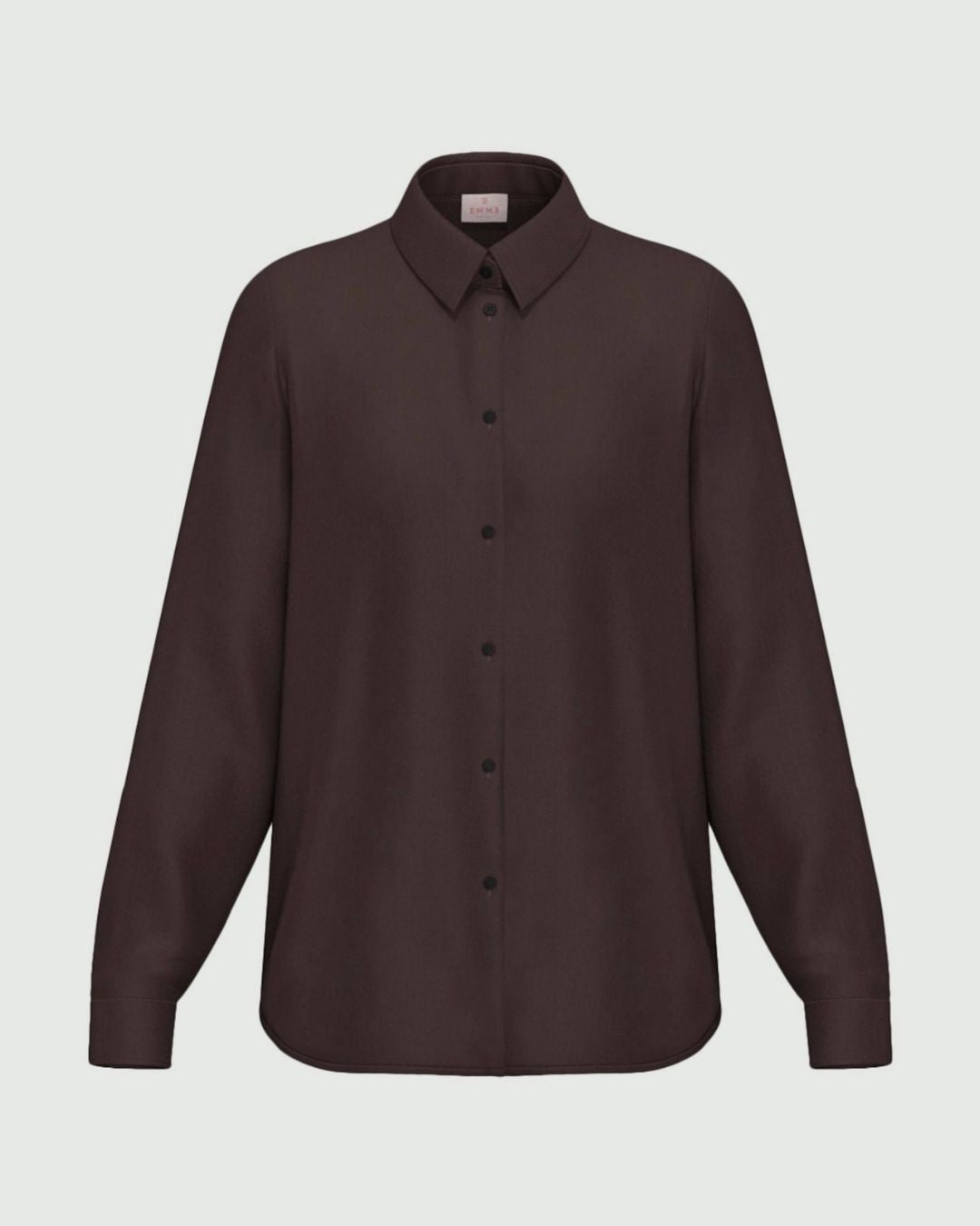 Camicia in raso stretch Emmedro Testa di moro 2625116081200 011 EMME MARELLA 