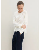 Blusa in raso stretch Emmcursore Avorio 2625116091200 001 EMME MARELLA 