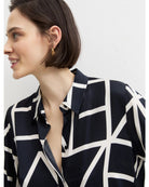 Camicia in twill di viscosa Emmparole Blu 2625116102200 008 EMME MARELLA 