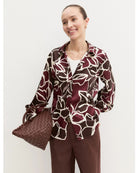Camicia in twill stampato Emmspiga Marrone 2625116161200 002 EMME MARELLA 