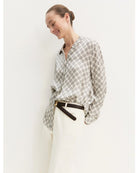 Camicia in raso stampato Emmdenaro Bianco lana 2625116191200 004 EMME MARELLA 