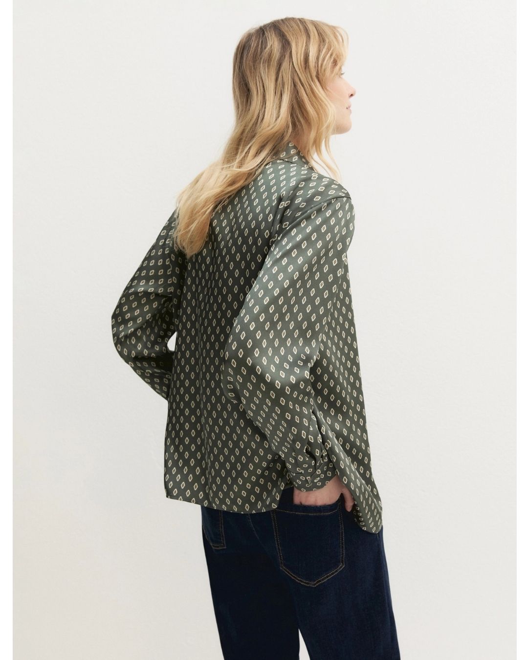Camicia in twill stampato Emmduomo Salvia 2625116231200 003 EMME MARELLA 