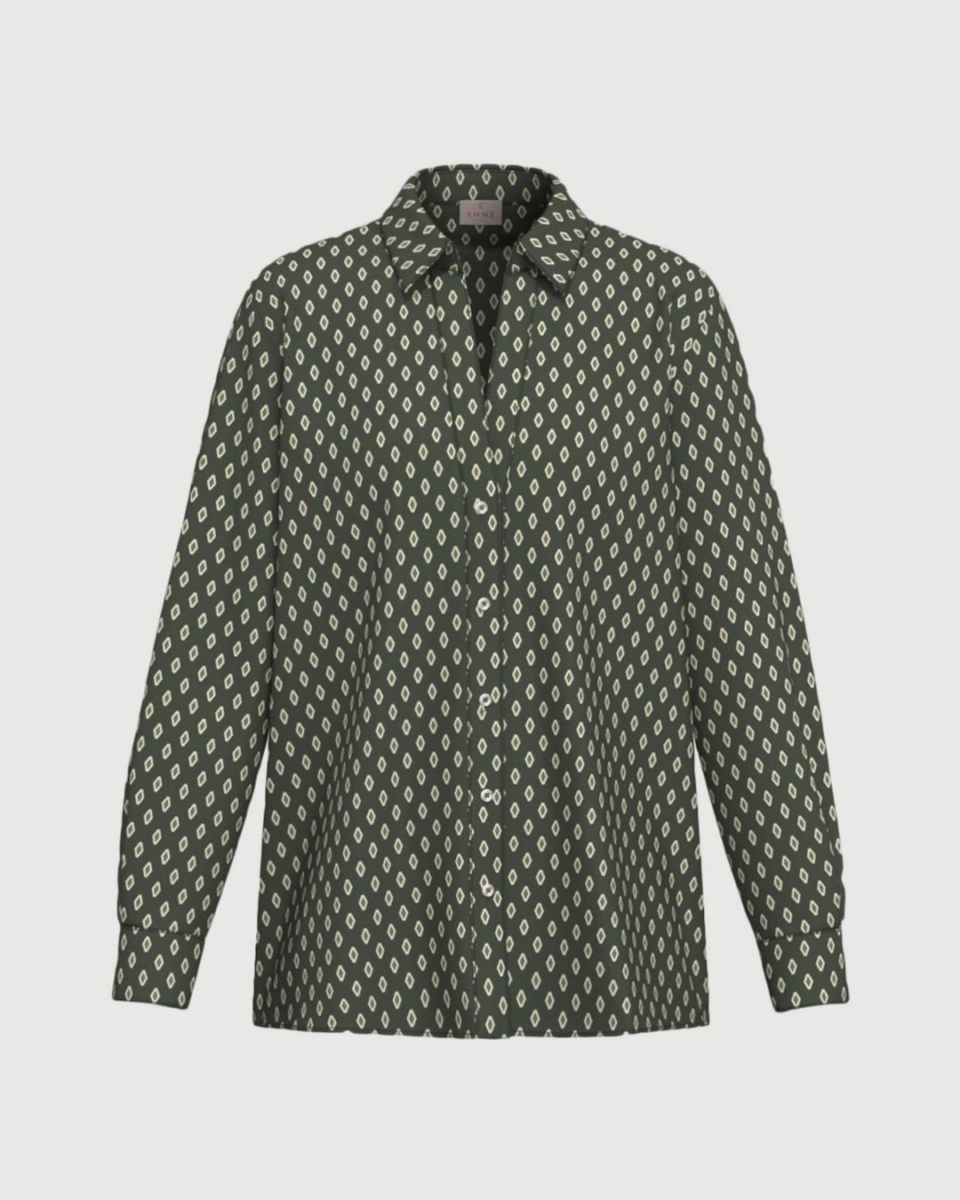 Camicia in twill stampato Emmduomo Salvia 2625116231200 003 EMME MARELLA 