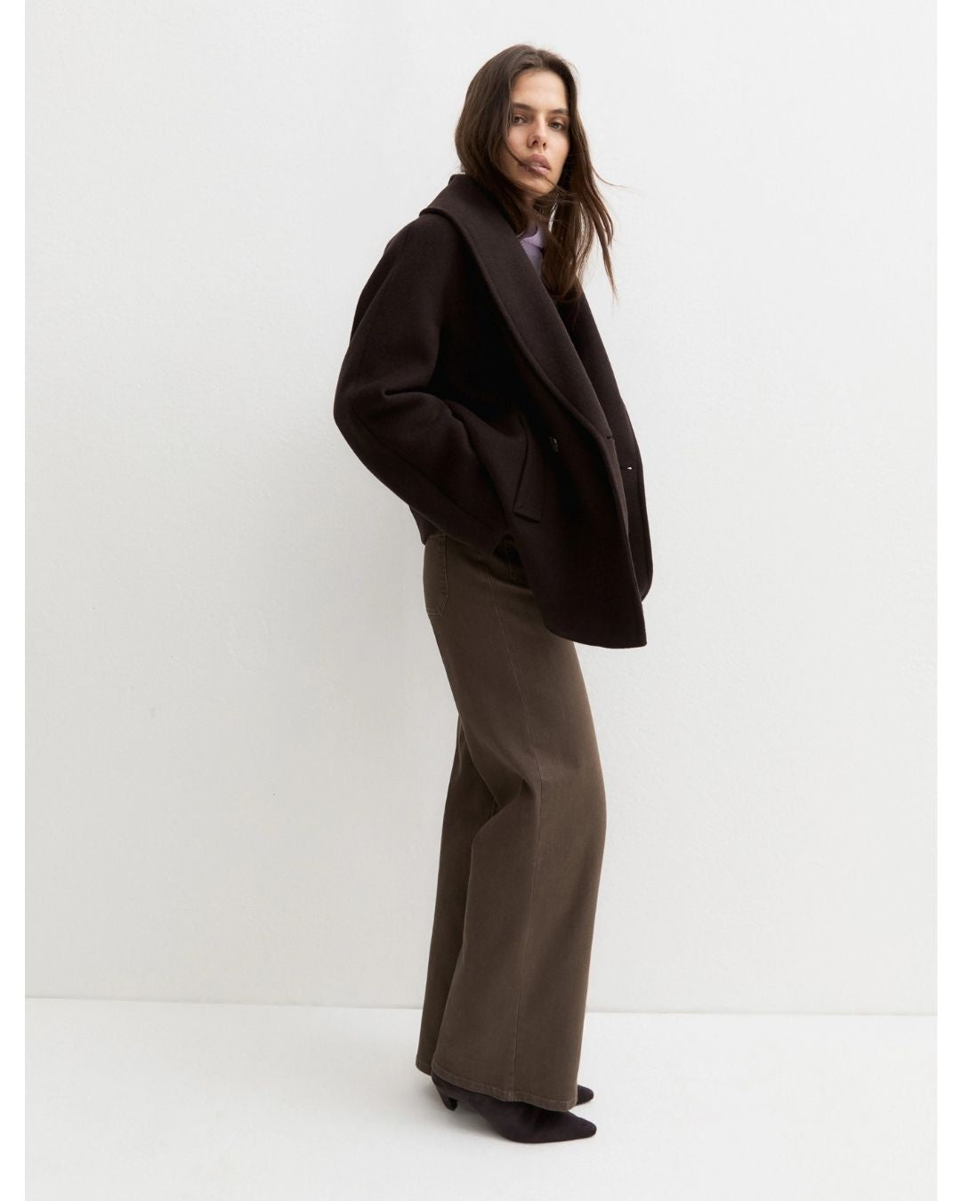 Pantalone ampio Emmresto Tortora 2625136052200 002 EMME MARELLA 