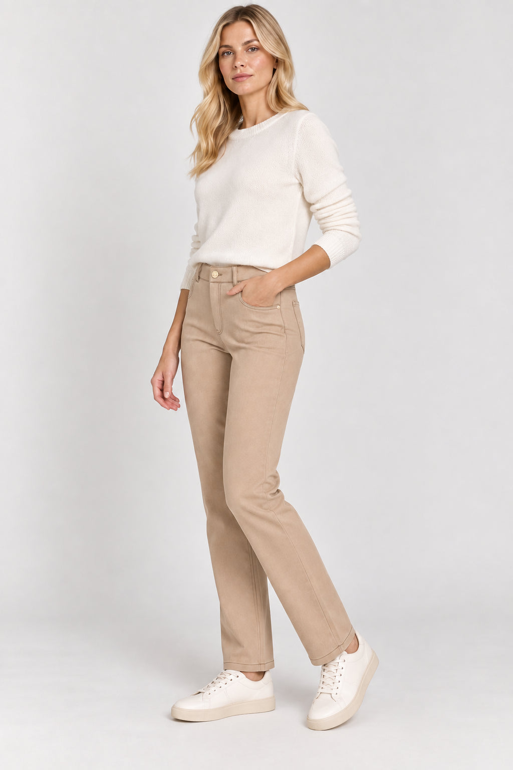 Emme Marella Pantalone Donna Emmmemo Ecru 2625136062200 001 EMME MARELLA 