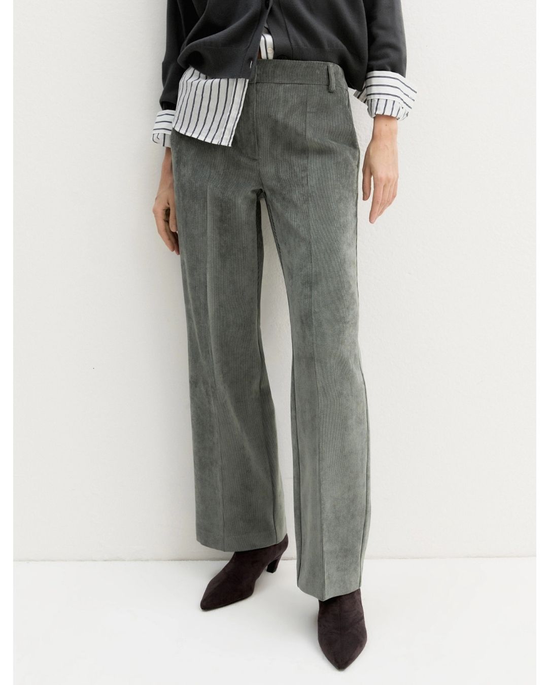 Pantalone in velluto a coste stretch Emmdraghi Sottobosco 2625136101200 004 EMME MARELLA 