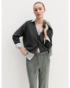 Pantalone in velluto a coste stretch Emmdraghi Sottobosco 2625136101200 004 EMME MARELLA 