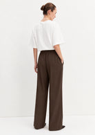 Pantalone dritto in flanella stretch Emmfiesta Testa di Moro 2625136111200 007 EMME MARELLA 