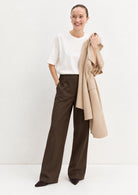 Pantalone dritto in flanella stretch Emmfiesta Testa di Moro 2625136111200 007 EMME MARELLA 