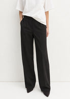 Pantalone dritto in flanella stretch Emmfiesta Nero 2625136111200 009 EMME MARELLA 