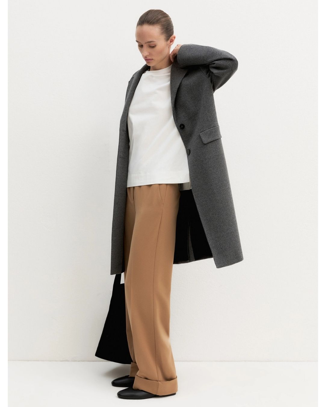 Pantalone in twill stretch Emmbevanda Cammello 2625136191200 001 EMME MARELLA 