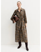 Chemisier lungo in twill stampato Emmpasso Sottobosco 2625226131200 008 EMME MARELLA 
