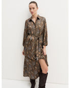 Chemisier lungo in twill stampato Emmpasso Sottobosco 2625226131200 008 EMME MARELLA 