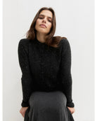 Cardigan in misto lana con paillette Emmstrano Grigio scuro melange 2625346022200 006 EMME MARELLA 