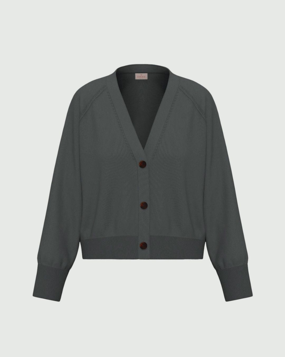 Cardigan dritto in viscosa stretch Emmbacini Sottobosco 2625346041200 013 EMME MARELLA 