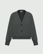 Cardigan dritto in viscosa stretch Emmbacini Sottobosco 2625346041200 013 EMME MARELLA 
