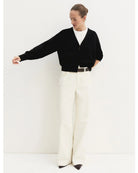 Cardigan dritto in viscosa stretch Emmbacini Nero 2625346041200 016 EMME MARELLA 