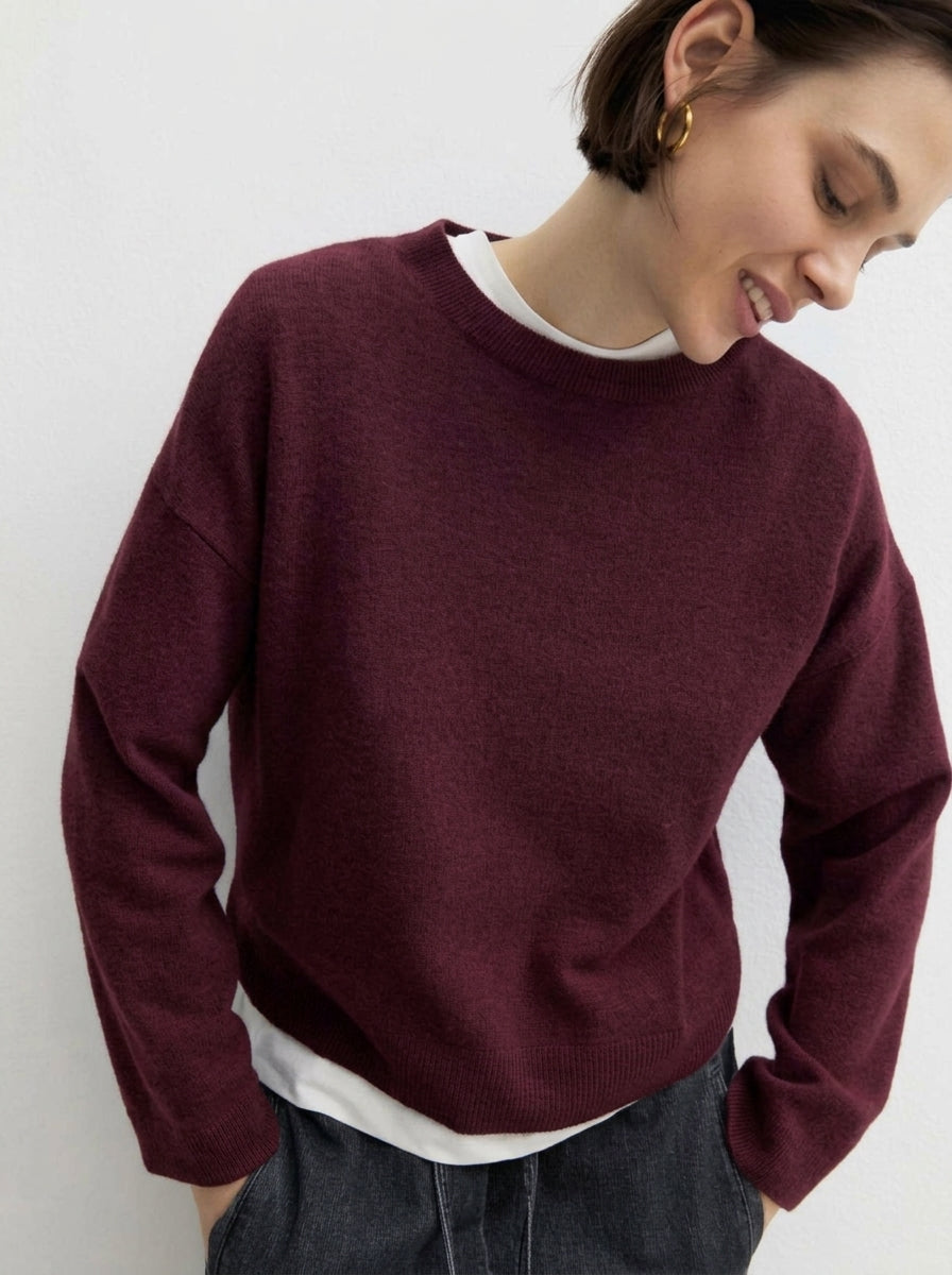 Maglia in pura lana Emmrea Merlot 2625366132200 005 EMME MARELLA 