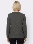 Maglia in filato di misto lana con lurex e paillette Emmardente Grigio Scuro 2625366171200 004 EMME MARELLA 