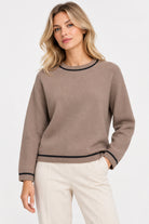 Maglia in filato lana e cashmere Emmegrege Tortora 2625366241200 010 EMME MARELLA 
