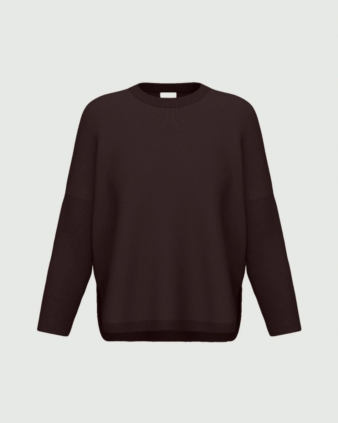 Maglia over in viscosa stretch Emmcurvato Testa di moro 2625366281200 008 EMME MARELLA 