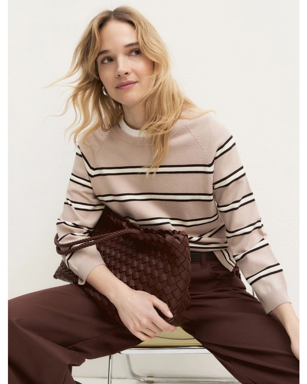 Maglia in viscosa stretch Emmtunica Sabbia 2625366291200 010 EMME MARELLA 