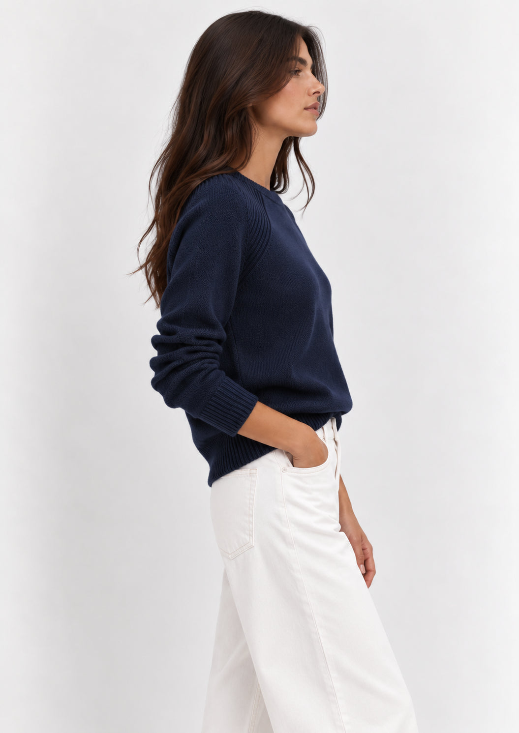Maglia in filato di misto viscosa stretch Emmdanza Blu Navy 2625366301200 001 EMME MARELLA 