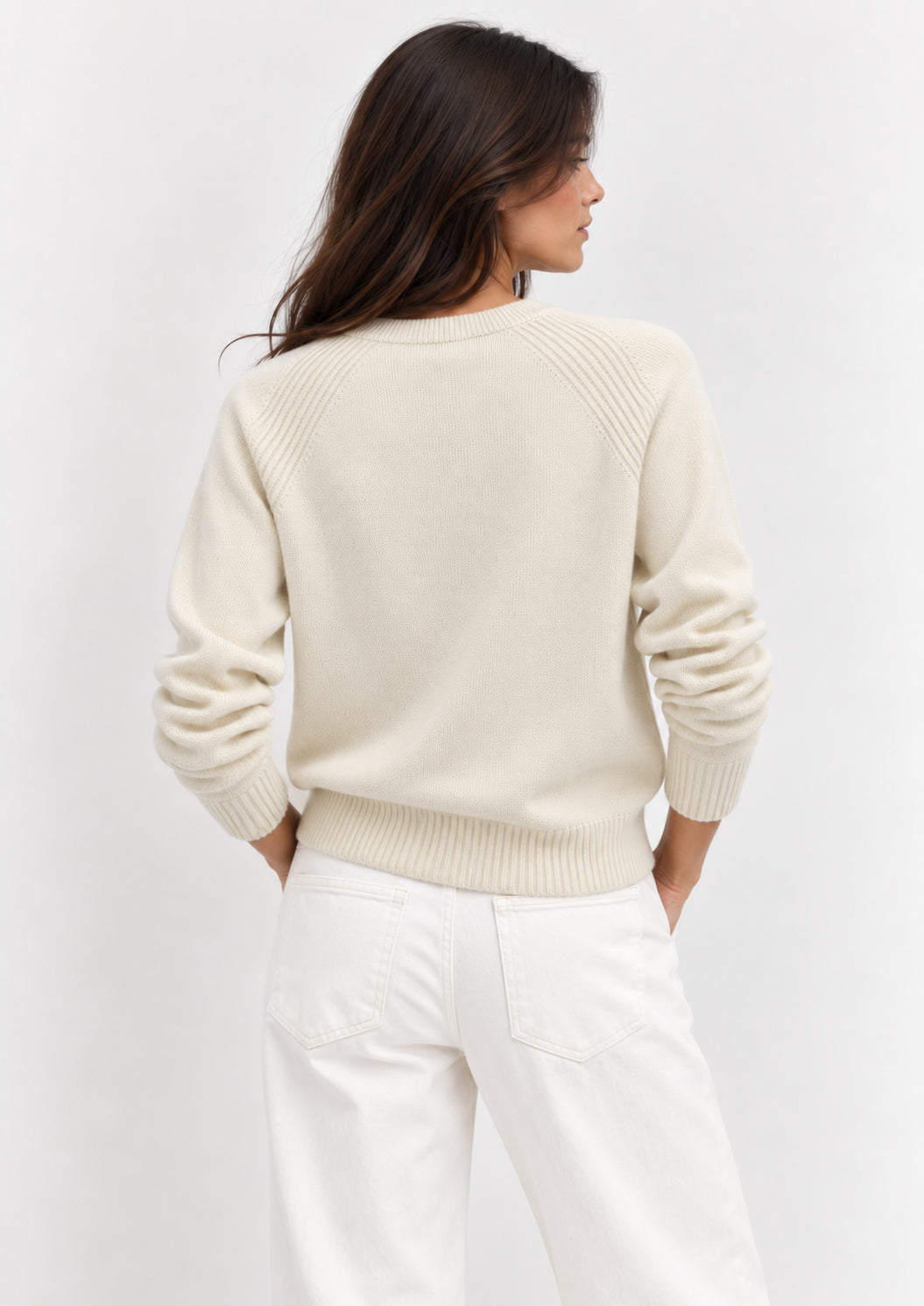 Maglia in filato di misto viscosa stretch Emmdanza Bianco Avorio 2625366301200 003 EMME MARELLA 