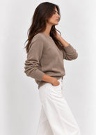 Maglia in filato di misto viscosa stretch Emmdanza Beige 2625366301200 005 EMME MARELLA 