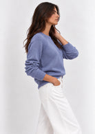 Maglia in filato di misto viscosa stretch Emmdanza Blu Ortensia 2625366301200 014 EMME MARELLA 