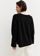 Maglia in filato di misto lana merinos Emmarcadia Nera 2625366312200 001 EMME MARELLA 