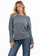 Maglia in filato di misto lana merinos Emmarcadia Grigio Chiaro Melange 2625366312200 005 EMME MARELLA 