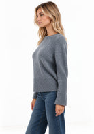 Maglia in filato di misto lana merinos Emmarcadia Grigio Chiaro Melange 2625366312200 005 EMME MARELLA 