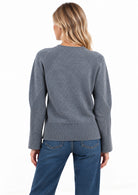 Maglia in filato di misto lana merinos Emmarcadia Grigio Chiaro Melange 2625366312200 005 EMME MARELLA 