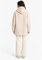 Parka in jersey dal finish vellutato reversibile Emmottone Beige 2625456061200 001 EMME MARELLA 