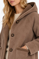 Parka in jersey dal finish vellutato reversibile Emmottone Tortora 2625456061200 002 EMME MARELLA 