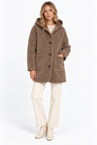 Parka in jersey dal finish vellutato reversibile Emmottone Tortora 2625456061200 002 EMME MARELLA 