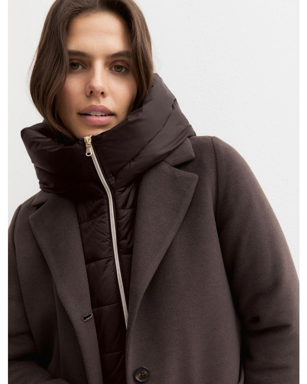 Capospalla lungo imbottito Emmcuore Marrone 2625486022200 009 EMME MARELLA 